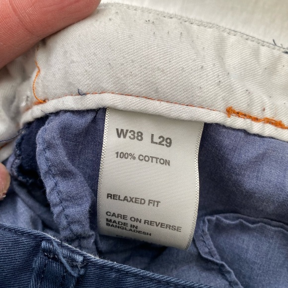 Pacific collection MENS chino pant blue size W38 X L 29 - Picture 8 of 9